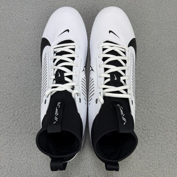 Nike Vapor Edge Pro 360 2 TB Mens 12.5 Shoes White Black Promo Football Cleats main image 8